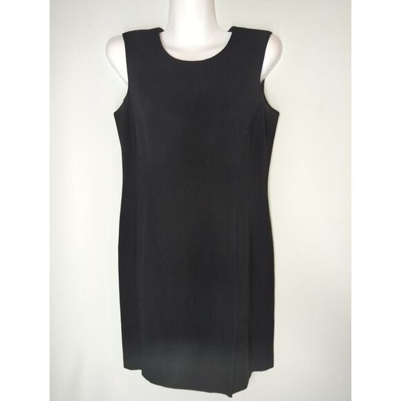 Lauren Ralph Lauren Black Sleeveless Mini Sheath Dress LBD Womens Size‎ 4 - Picture 1 of 9